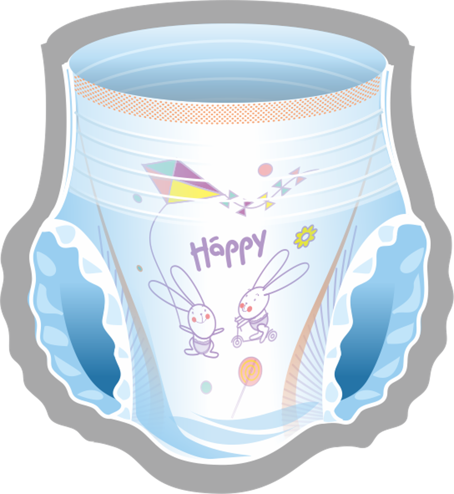 DETSKÉ PLIENKOVÉ NOHAVIČKY Happy Pants Junior - 22 ks