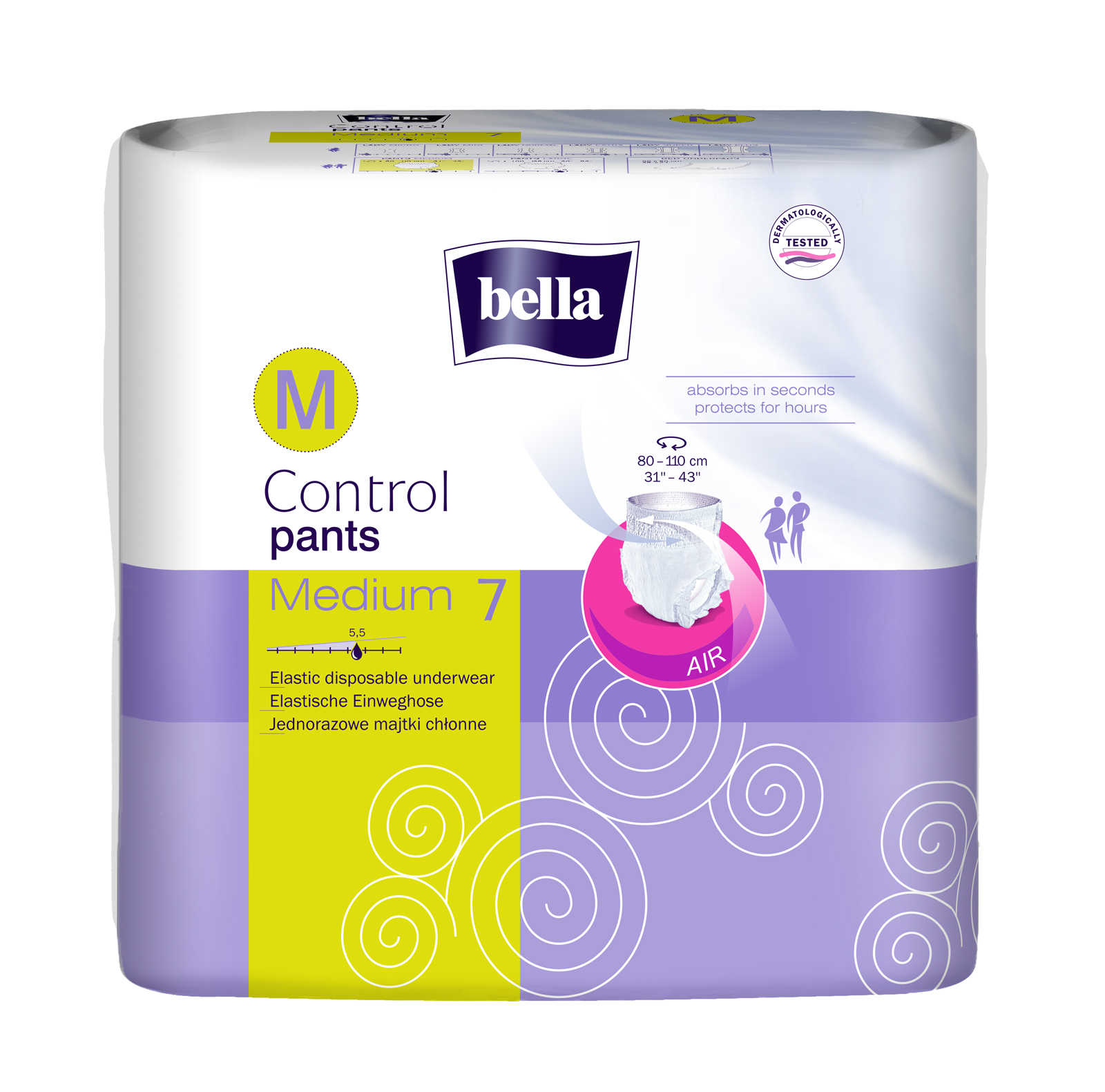 PLIENKOVÉ NOHAVIČKY Bella Control Pants M - 7 ks
