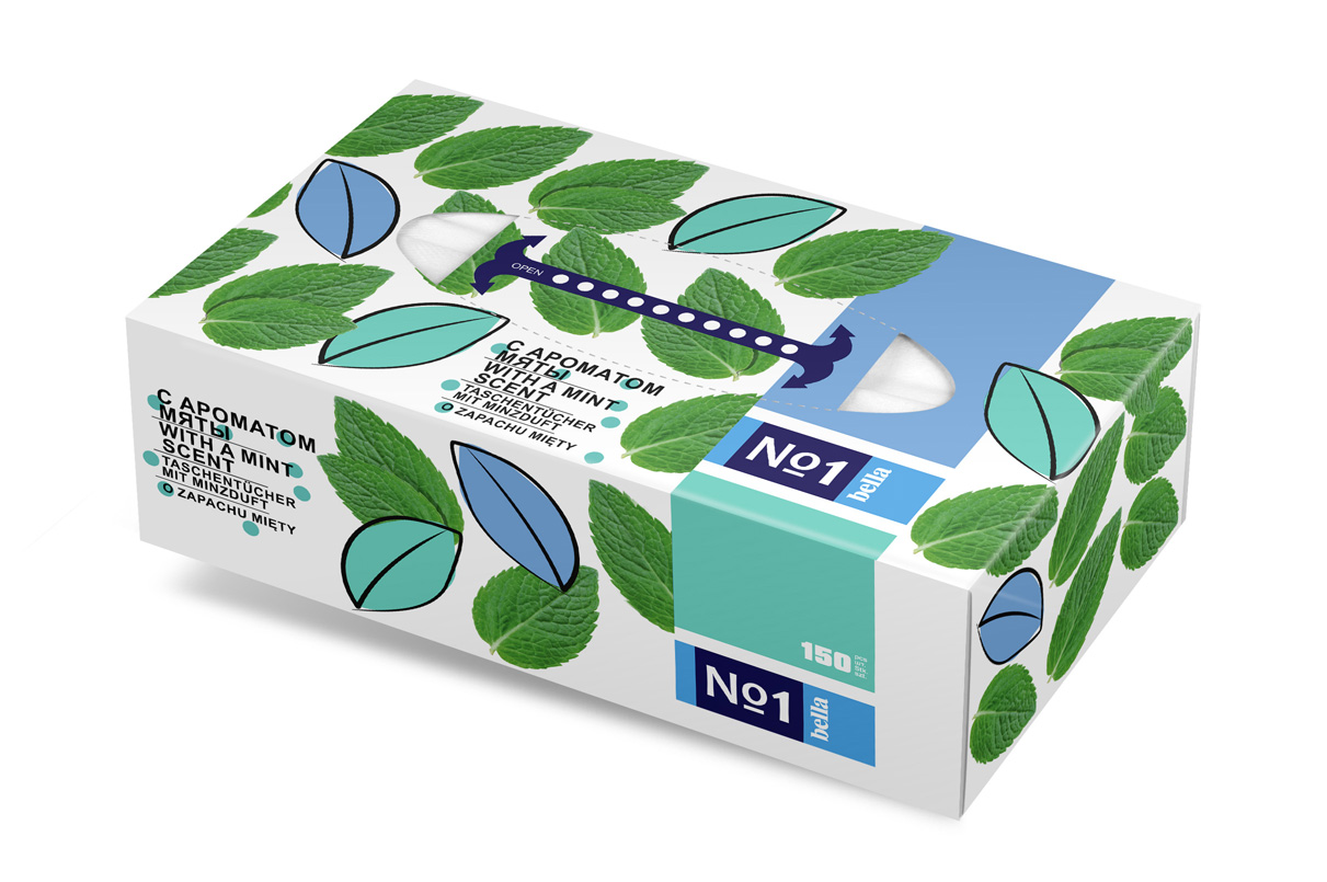 HYGIENICKÉ VRECKOVKY Bella mätové - 150 ks