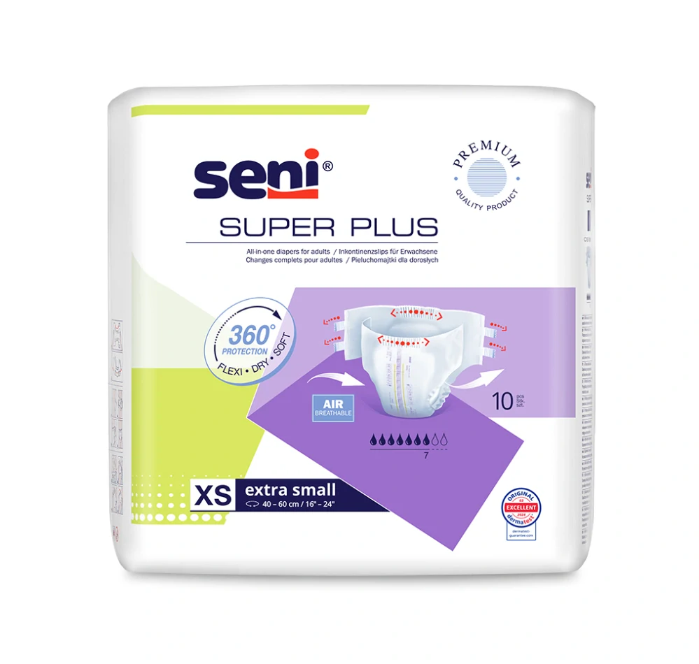 PLIENKOVÉ NOHAVIČKY Super Seni Plus XS - 10 ks