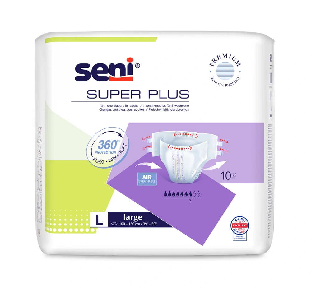 PLIENKOVÉ NOHAVIČKY Super Seni Plus L - 10 ks