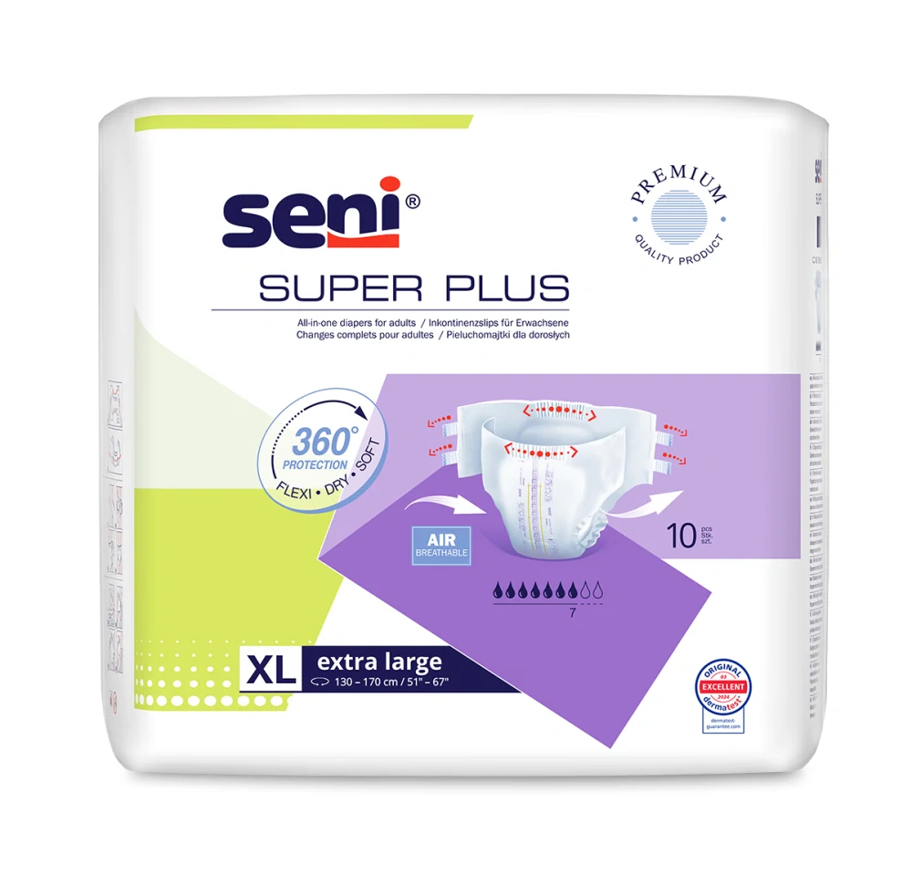 PLIENKOVÉ NOHAVIČKY Super Seni Plus XL - 10 ks