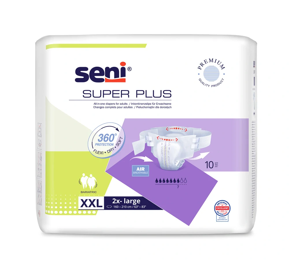 PLIENKOVÉ NOHAVIČKY Super Seni XXL - 10 ks