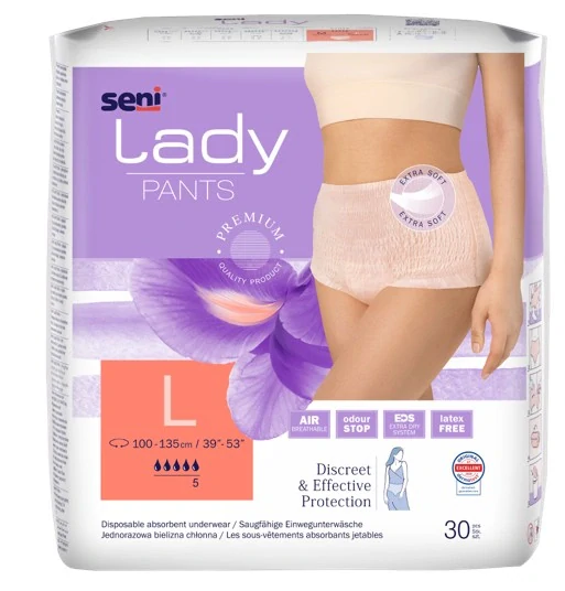 ABSORPČNÉ NOHAVIČKY JEDNORÁZOVÉ Seni Lady Pants L - 10 ks