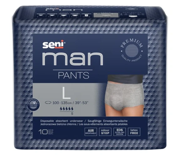 Absorpčné nohavičky pre mužov Seni Man Pants L - 10 ks