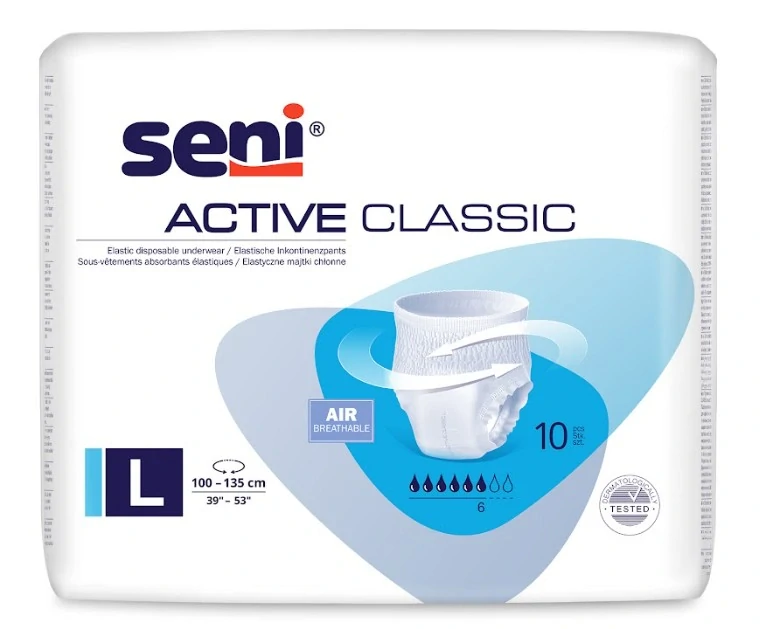 PLIENKOVÉ NOHAVIČKY NAŤAHOVACIE Seni Active Classic L - 10 ks