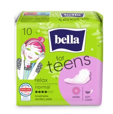 ULTRATENKÉ HYGIENICKÉ VLOŽKY Bella for Teens Relax - 10 ks