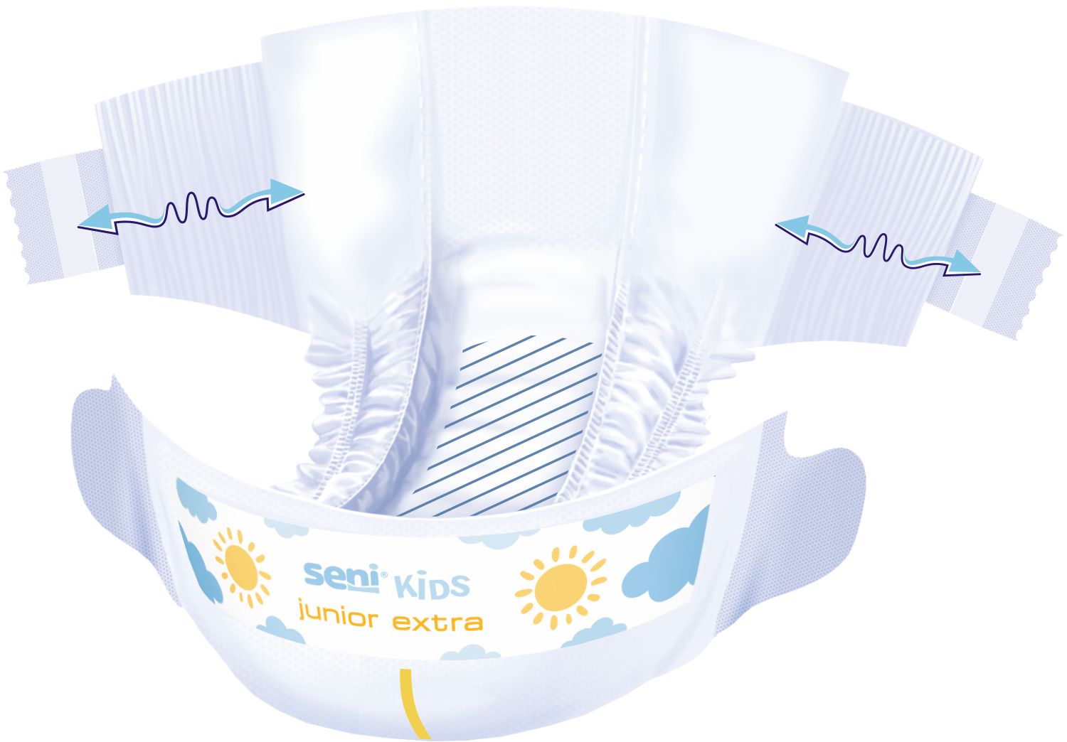 DETSKÉ PLIENKOVÉ NOHAVIČKY Seni Kids Junior Extra - 30 ks