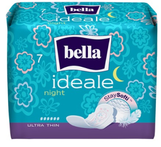 Exspirácia 17.7.2026 - ULTRA TENKÉ VLOŽKY Bella Ideale Night StaySofti Normal - 7 ks