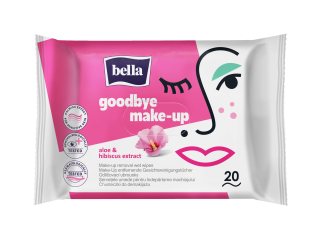 Odličovacie vlhčené obrúsky Bella aloe a ibištek - 20 ks