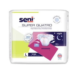 PLIENKOVÉ NOHAVIČKY Super Seni Quatro L - 10 ks
