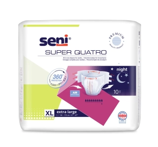 PLIENKOVÉ NOHAVIČKY Super Seni Quatro XL - 10 ks