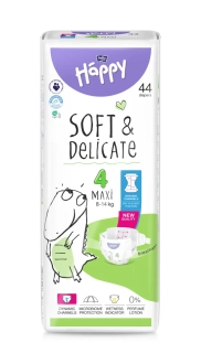 DETSKÉ PLIENKY Happy Soft and Delicate Maxi - 44 ks