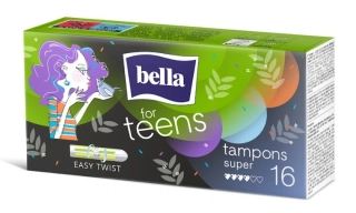 HYGIENICKÉ TAMPÓNY Bella for Teens Super – 16 ks
