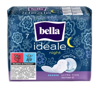 Ultratenké nočné vložky Bella Ideale Night StayDrai Normal - 7 ks
