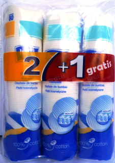 Odličovacie tampóny Bella Cotton - 80 ks 2+1 gratis