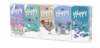 HYGIENICKÉ VRECKOVKY Happy - 10 x 9 ks